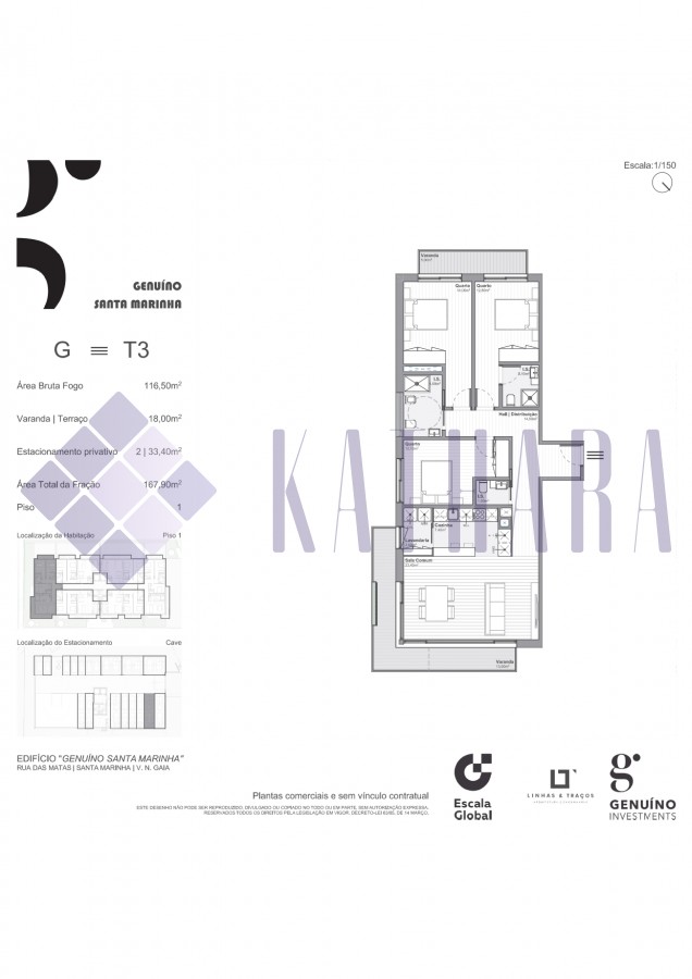 Apartamento T3 - Santa Marinha