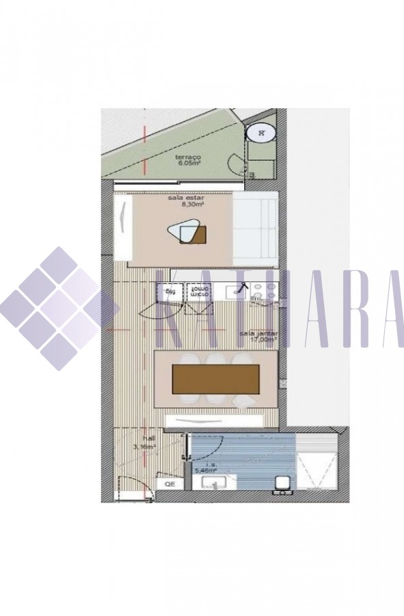 Apartamento T0+1 - Varandas D' Avenida